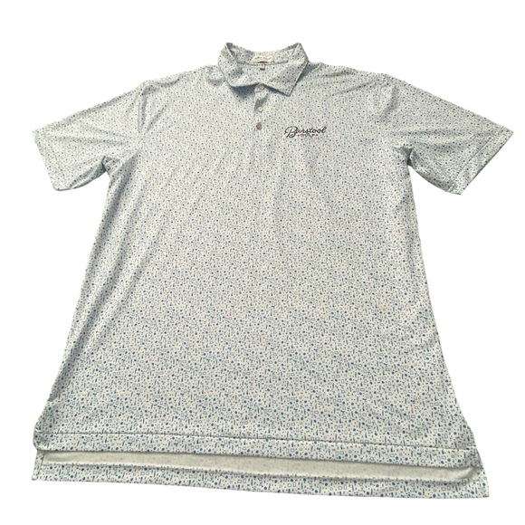 Peter Millar Other - Peter Millar Summer Comfort Cocktails Print Barstool Golf Polo XL shirt
